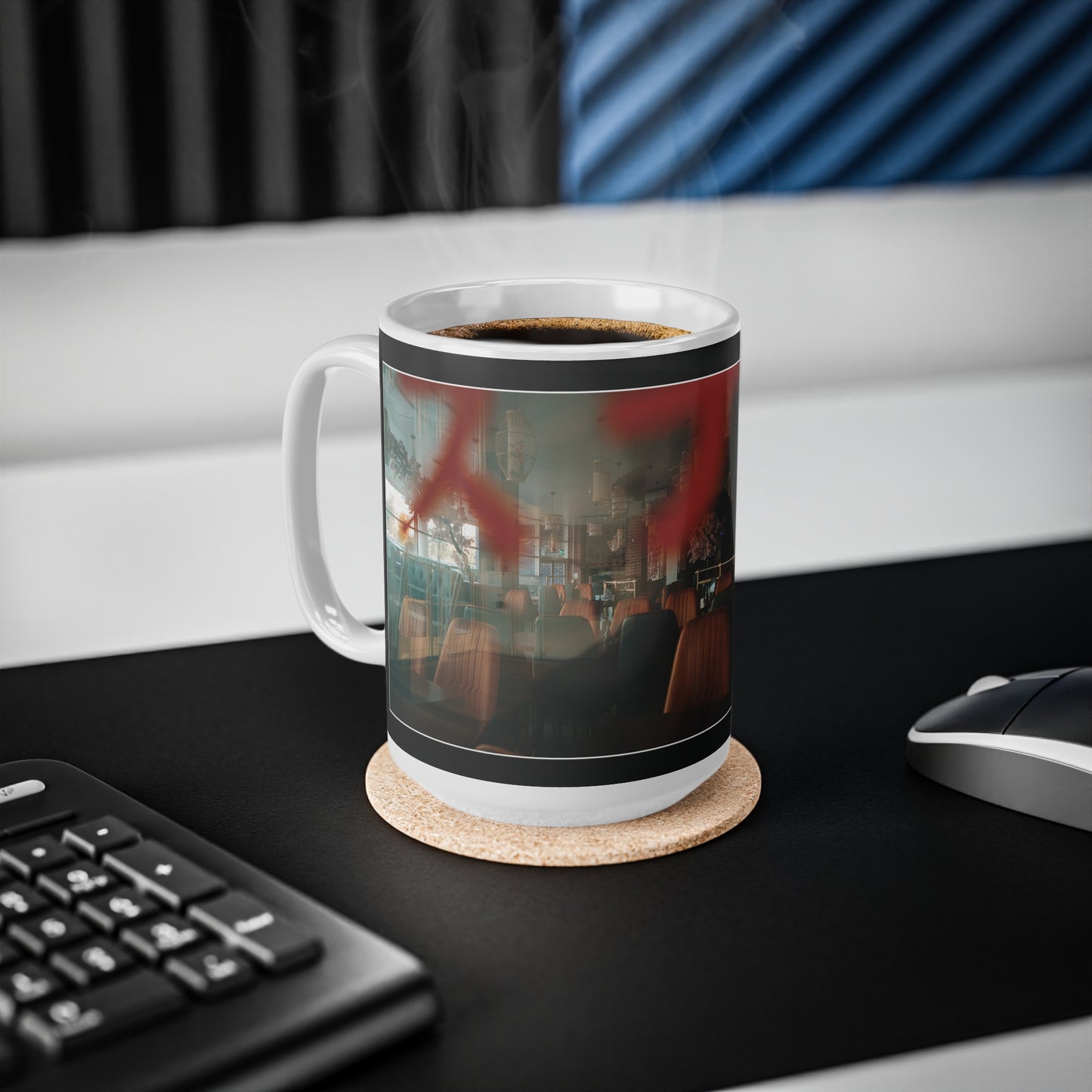 Print + Logo Coffee Mug, 15oz